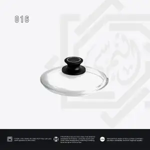 غطاء AMT زجاج دائري حراري – مقاس 16 سم