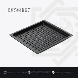 جريل AMT مستطيل باربكيو مسطح – مقاس 36×33 سم