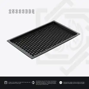 جريل AMT مستطيل سطح باربكيو – مقاس 32.5×53.5 سم