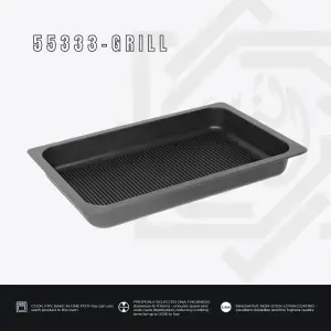 طاجن مستطيل جريل – مقاس 33×53 سم