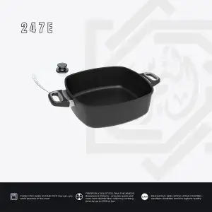 حلة مربعة AMT 2 يد – مقاس 24