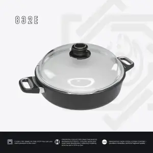 حلة AMT مدورة – مقاس 32 ارتفاع 8سم