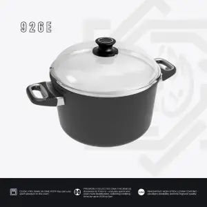 حلة AMT بالغطاء – مقاس 26 ارتفاع 15سم