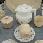 طقم أركوبال تيلاندي 58 قطعة ماتشينج Latte Spring Flower