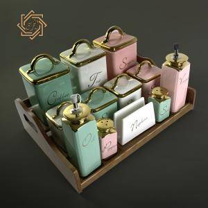 طقم توابل12 قطعه +استاند