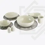طقم عشاء رويال ألفريدو 36 قطعة –  ديجيتال أوف وايت – CP-04