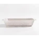 طقم طاجن فرن بورسلين مستطيل 2 قطعة بيد رويال ألفريدو – 45 × 26.9 × 9.5 سم