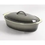 طاجن فرن بورسلين بيضاوي بغطاء رويال ألفريدو – مقاس 40 × 10.8 × 26.2 سم