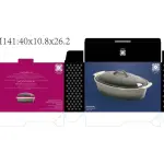 طاجن فرن بورسلين بيضاوي بغطاء رويال ألفريدو – مقاس 40 × 10.8 × 26.2 سم