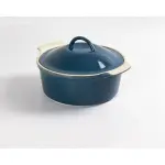 طاجن فرن بورسلين دائري بغطاء رويال ألفريدو – مقاس 24 × 11.5 × 24.5 سم